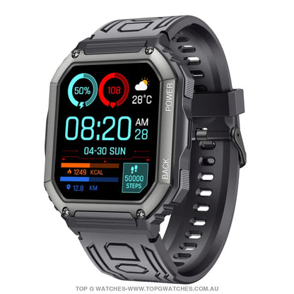 Stylish Sports Business Bluetooth Dial Calls Waterproof Fitness Heart Smart Watch - Top G Watches