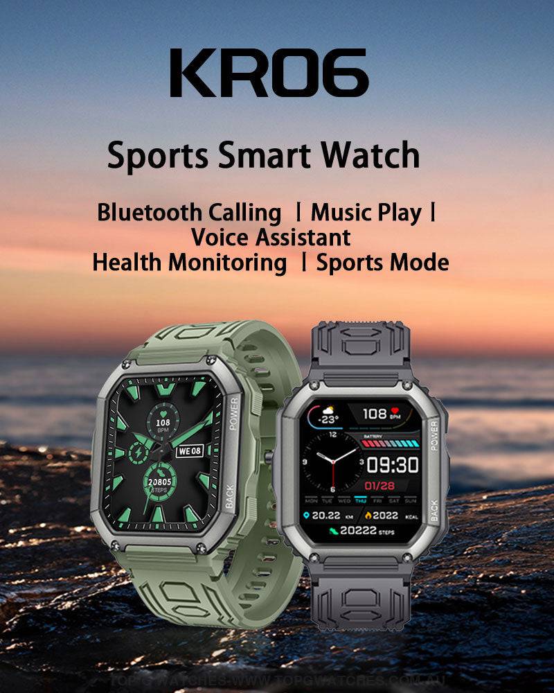 Stylish Sports Business Bluetooth Dial Calls Waterproof Fitness Heart Smart Watch - Top G Watches