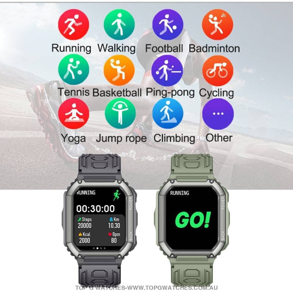 Stylish Sports Business Bluetooth Dial Calls Waterproof Fitness Heart Smart Watch - Top G Watches