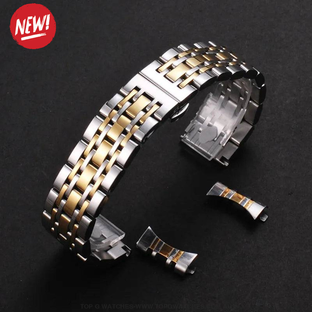 Solid 304L Stainless Steel Universal Replacement Quick-Release Replacement Watch Band - Top G Watches