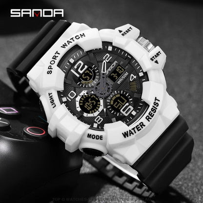 Sanda G-Style Shock Sports Military Waterproof Electronic Wristwatch Mens Watches