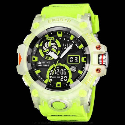 New Sports Model Luxury Stryve Digital-Analog Dual Waterproof Sports Watch - Top G Watches