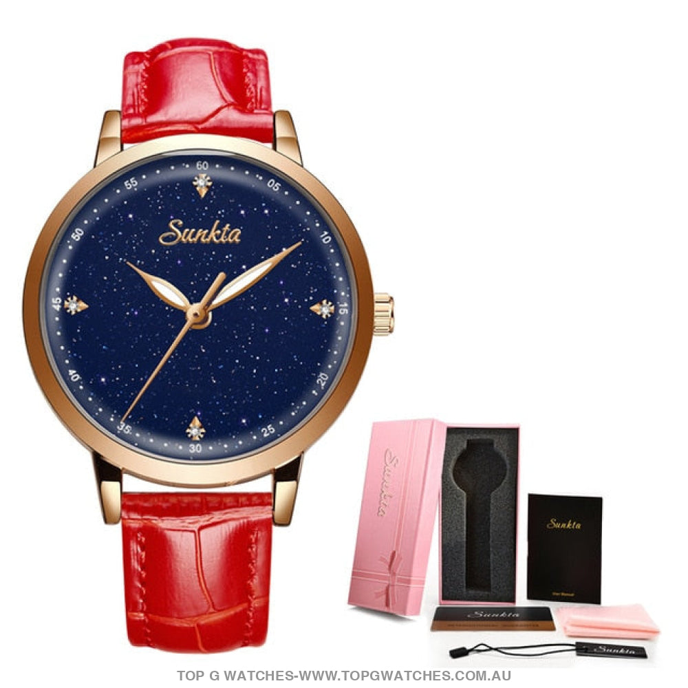 Stylish Elegant Top Brand Beautiful Ultra Thin Bracelet Ladie's Fashion Dress Wrist Watch - Top G Watches