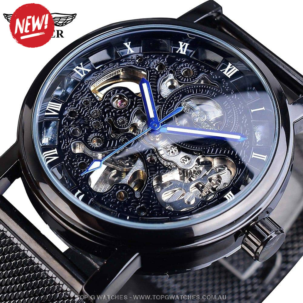 T-Winner Transparent Casual Business Automatic Mechanical Self-Wind Wristwatch - Top G Watches