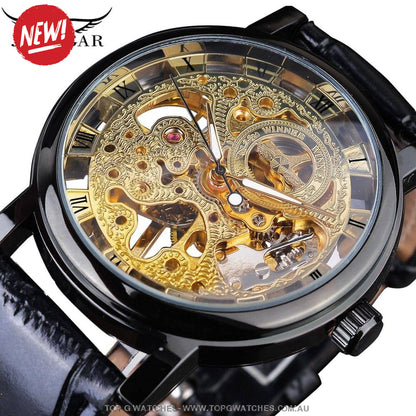 T-Winner Transparent Casual Business Automatic Mechanical Self-Wind Wristwatch - Top G Watches