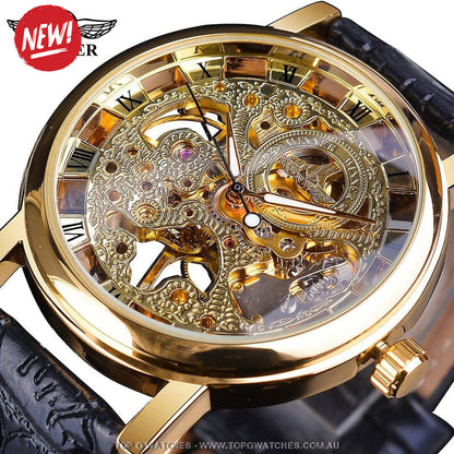 T-Winner Transparent Casual Business Automatic Mechanical Self-Wind Wristwatch - Top G Watches