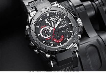 Top Unique Sport SMAEL 50M Waterproof Alarm Dual Digital Quarts 8060 Sport Watch - Top G Watches