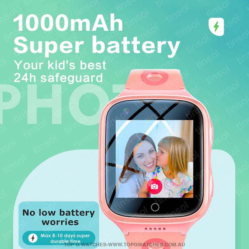 Safeguard Kids Pro Video Call Phone GPS Monitor Child Sports Digital Tracker Smartwatch - Top G Watches