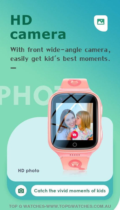 Safeguard Kids Pro Video Call Phone GPS Monitor Child Sports Digital Tracker Smartwatch - Top G Watches