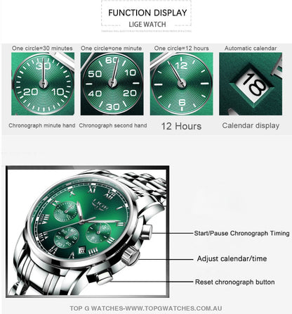 2022 Ladie's Top Brand Luxury Fashion Chronograph Quartz Wristwatch - Top G Watches