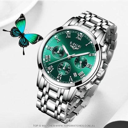 Top Luxury Lige Fashion Chronograph Quartz Ladies' Wristwatch - Top G Watches