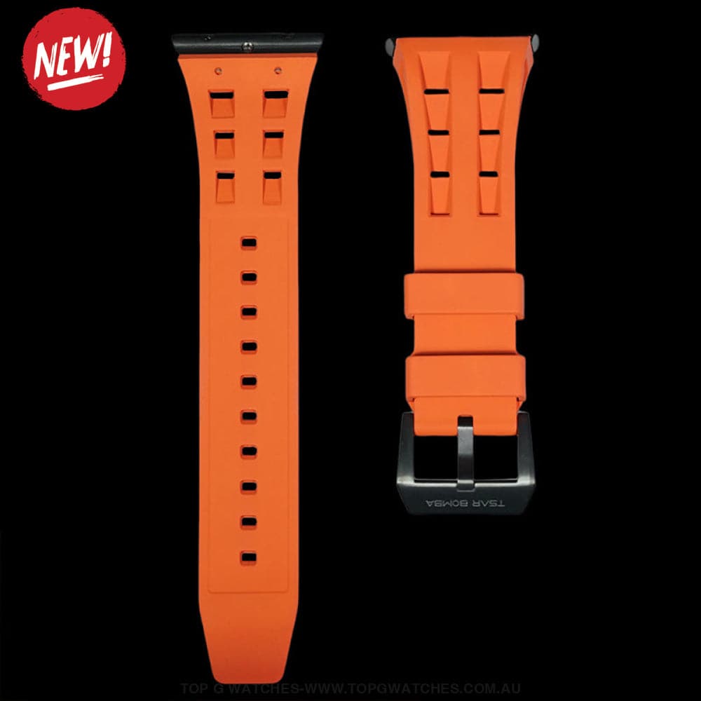 Official TSAR Bomba TB821 Series Premium Quick Release Fluororubber Strap - Top G Watches