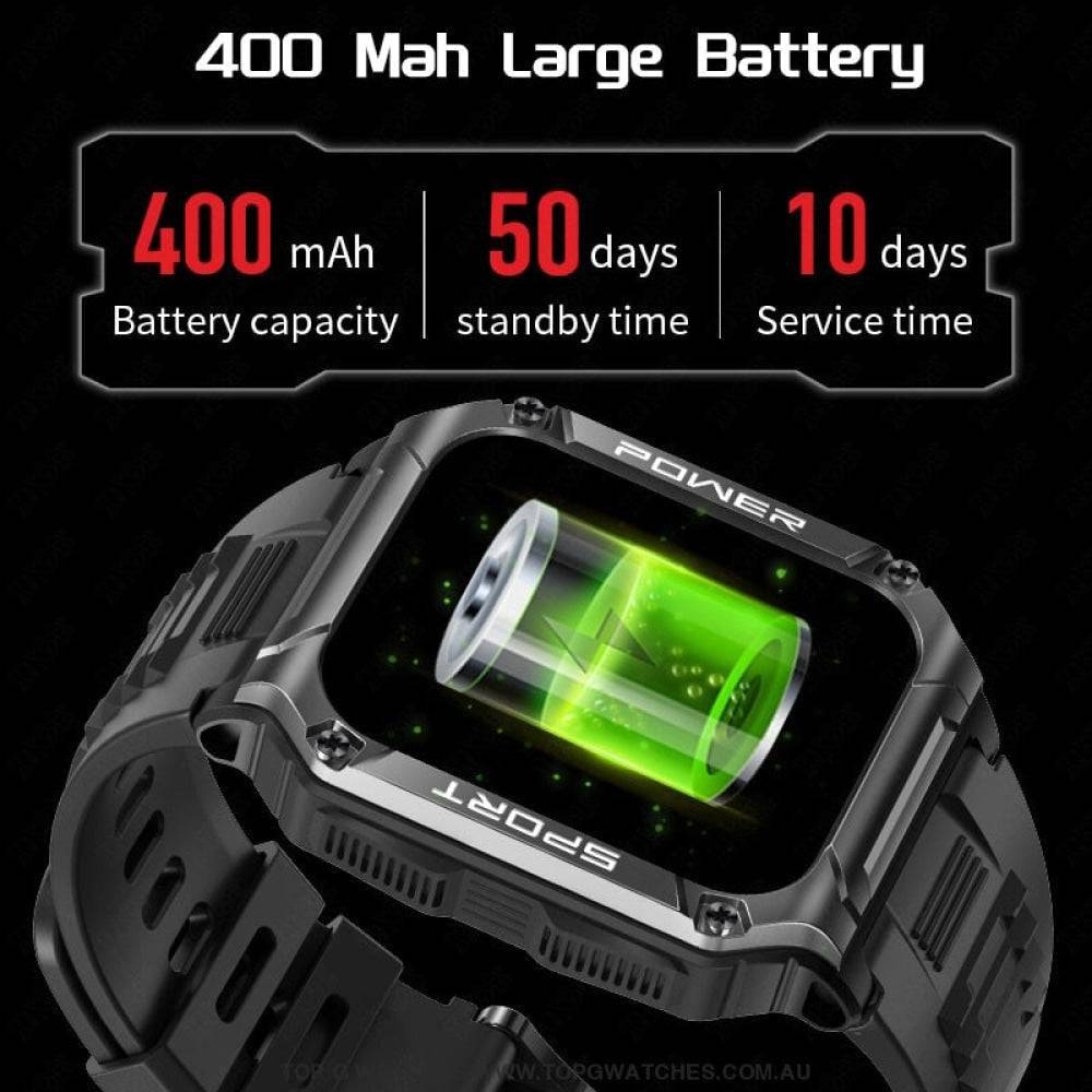 Ultimate LIGE Apocalyptic Pro Compass Bluetooth Fitness Health Smart Watch - Top G Watches