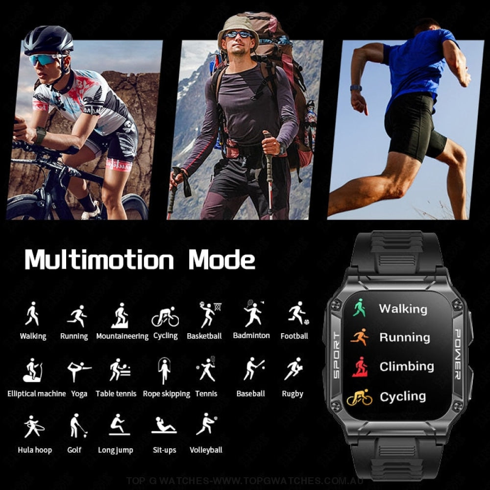 Ultimate Lige Apocalyptic Pro Compass Bluetooth Fitness Health Smart Watch Watches