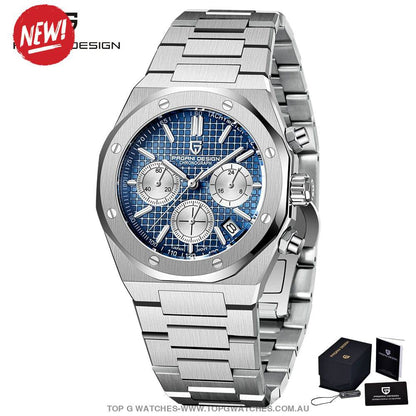 Luxury PAGANI-Design Sapphire Seiko VK63 Chronograph 200m Business Sports Watch - Top G Watches