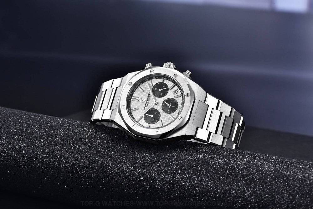 Luxury PAGANI-Design Sapphire Seiko VK63 Chronograph 200m Business Sports Watch - Top G Watches